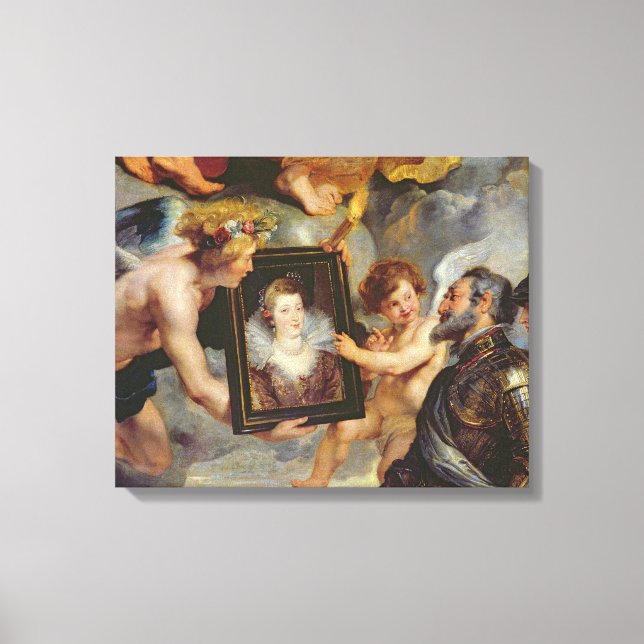 Toile Le cycle du Médicis : Henri IV reçoit le portrait (Recto)