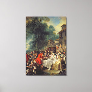 Toile Le déjeuner de chasse, 1737