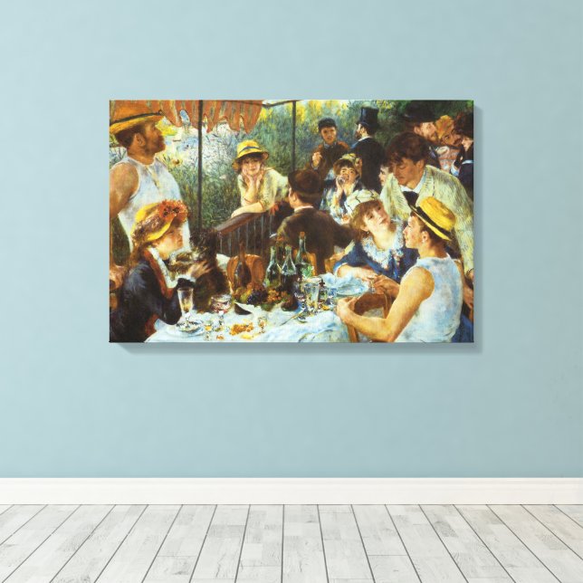 Toile Le déjeuner des canotiers de Pierre Renoir (Insitu (Plancher de Bois))