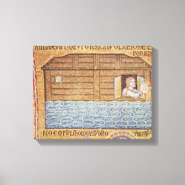 Toile Le déluge, de l'Atrium, détail de Noé (Recto)