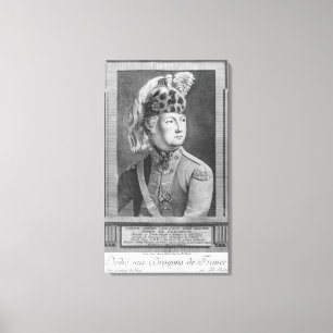 Toile Le d'Eon de chevalier en tant que dragon, 1779