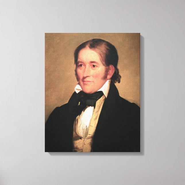 Toile Le député Davy Crockett par Chester Harding (Recto)