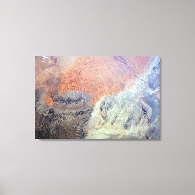 Toile Le Désert Du Sahara En Algérie, Afrique Du Nord. (Recto)