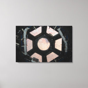 Toile Le désert du Sahara évident par les fenêtres