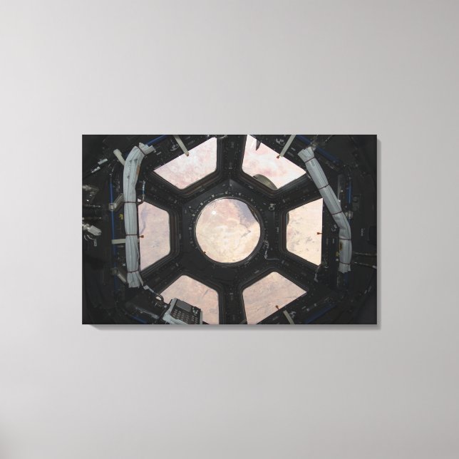 Toile Le désert du Sahara visible par les fenêtres (Recto)