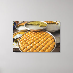Toile Le Dessert De Baklava Au Marché