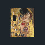Toile Le détail du baiser de Gustav Klimt (vers 1908)<br><div class="desc">Une oeuvre d'art classique qui est passée dans le domaine public et fait des cadeaux merveilleux et d'autres produits. L'une des oeuvres les plus célèbres de Gustav Klimt, The Kiss, est ornée de feuilles d'or et s'inspire du style orné des mosaïques anciennes. Klimt (1862-1918) fut l'un des principaux membres du...</div>