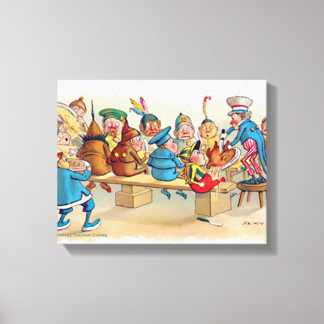 Toile Le dîner de Noël du "brownie" (Recto)