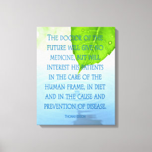 Toile Le Docteur de l'eau de la future feuille