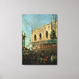 Toile Le doge dans Shrove le festival de mardi sur le