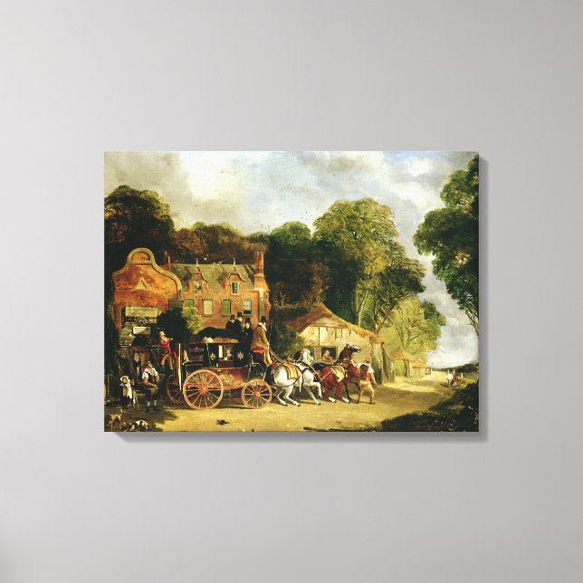 Toile Le Dorking et London Royal Mail quittant le 'Mar (Recto)