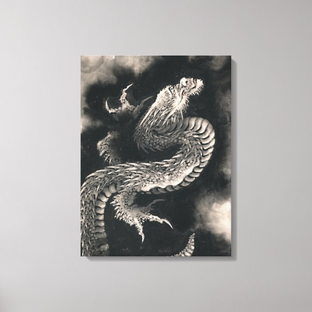 Toile Le dragon par Katsushika Hokusai (Recto)