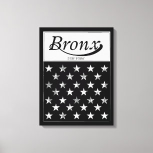 Toile Le drapeau américain de Bronx   New York