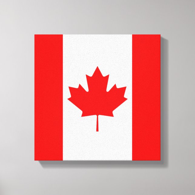 Toile Le drapeau canadien, Canada (Recto)