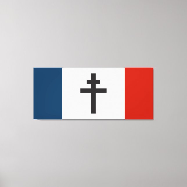 Toile Le drapeau de la résistance française Symbole de l (Recto)