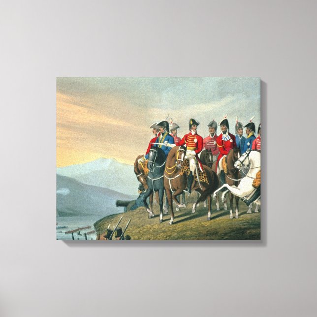 Toile Le duc de Wellington et son état-major traversant (Recto)