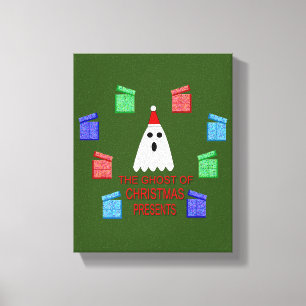 Toile Le fantôme de Noël présente drôle