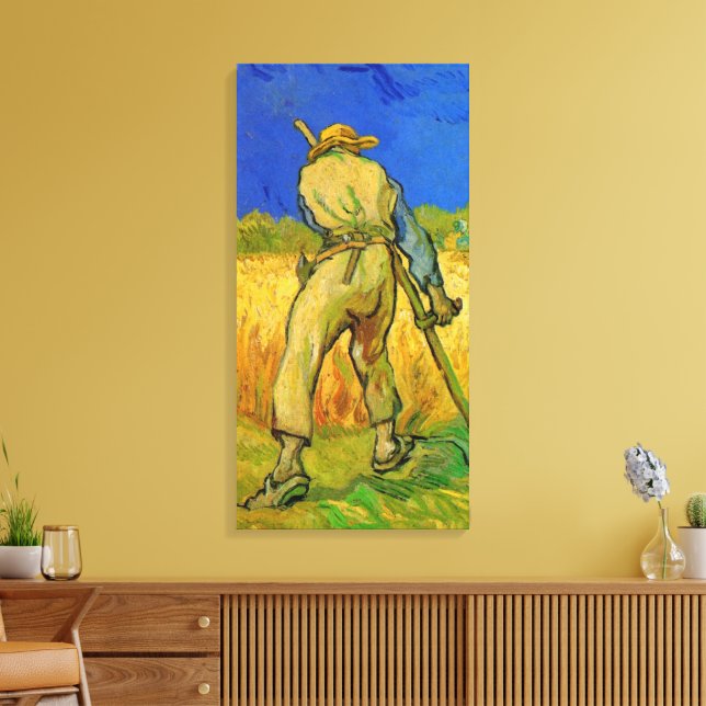 Toile Le Faucheur (d'après Millet) par Vincent van Gogh (Insitu(Salon))