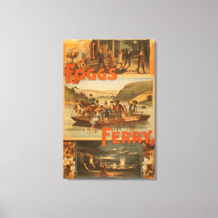 Toile Le ferry de Fogg par Chas. E. Callahan Theatre