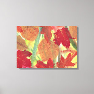 Toile Le feuille d'automne coloré d'automne d'amusement