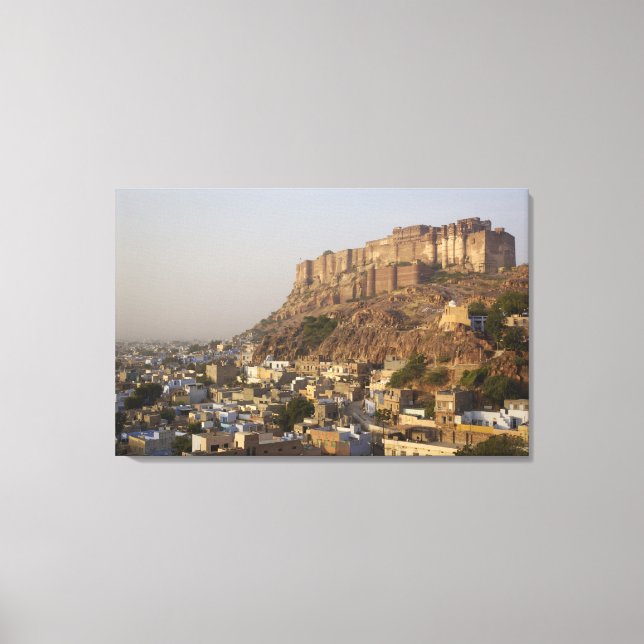 Toile Le fort de Mehrangarh à Jodhpur. Rajasthan, INDE. (Recto)