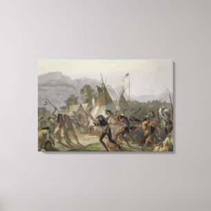 Toile Le fort le Mackenzie, le 28 août 1833, plaquent 42