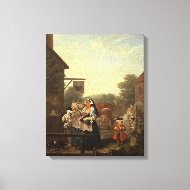 Toile Le Four Times of Day : Soirée, 1736 (Recto)
