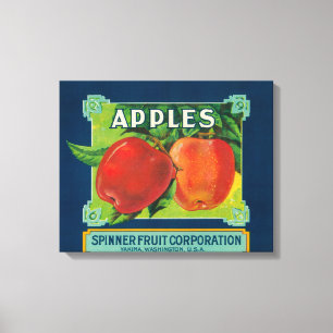 Toile Le fruit Apple de fileur marquent - Yakima, WA