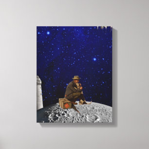 Toile Le gardien du phare est rentré chez lui