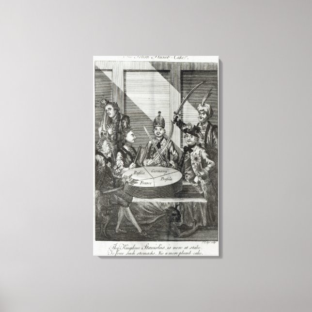 Toile Le gâteau à la plombe polonaise, c.1772 (Recto)