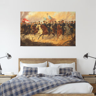 Toile Le général Grant et ses généraux : l'art de la gue