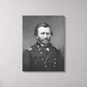Toile Le Général Ulysse Simpson Grant, gravé après l