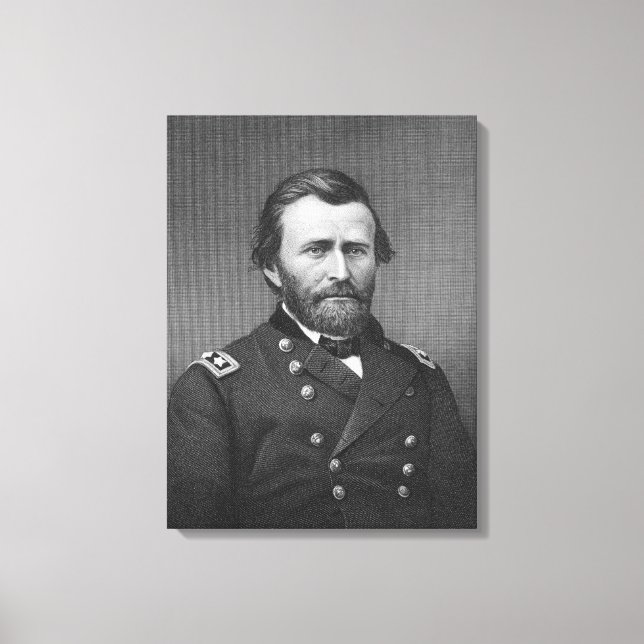 Toile Le général Ulysses Simpson Grant, gravé après une  (Recto)