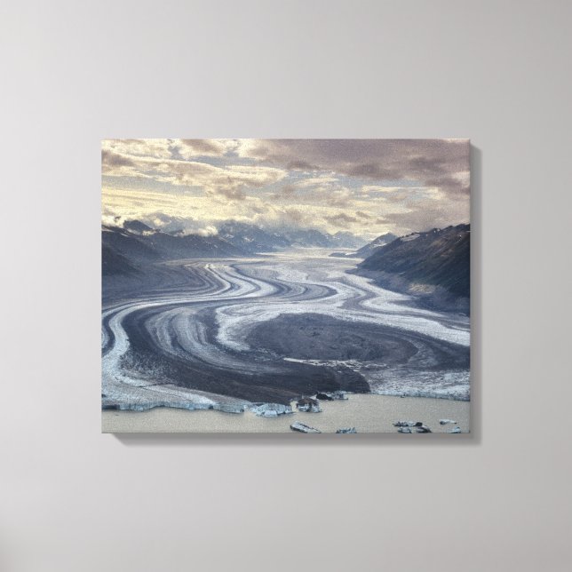 Toile Le glacier Lowell se jette dans la rivière Alsek d (Recto)