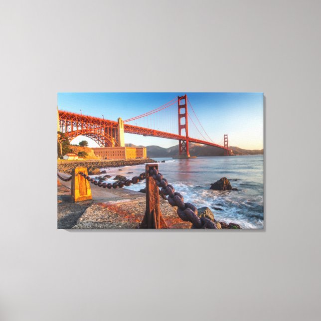 Toile Le Golden Gate Bridge depuis Fort Point (Recto)