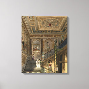 Toile Le grand escalier au palais de Kensington de Pyne