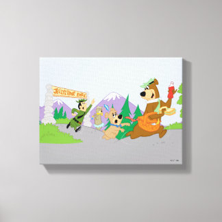 Toile Le grand panier de pique-nique de Yogi Bear