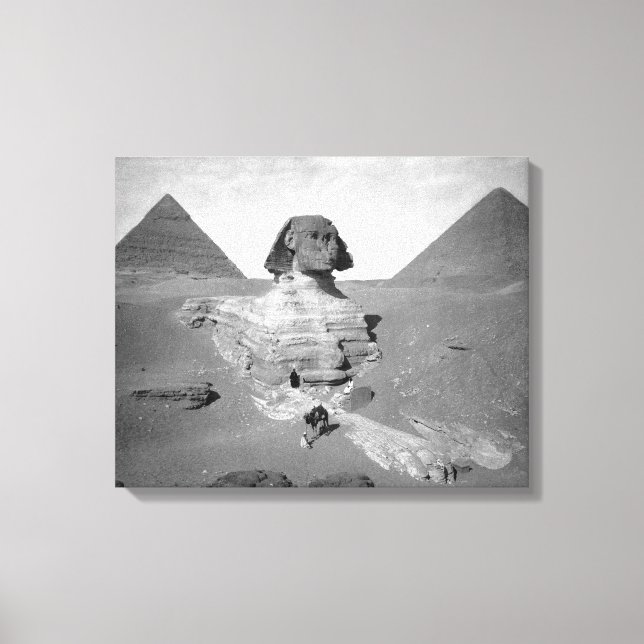 Toile Le Grand Sphinx & Pyramides, 1878 (Recto)