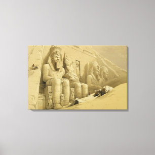 Toile Le grand temple d'Abu Simbel, Nubia, de "Egypte