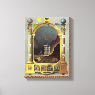 Toile Le graphique maçonnique