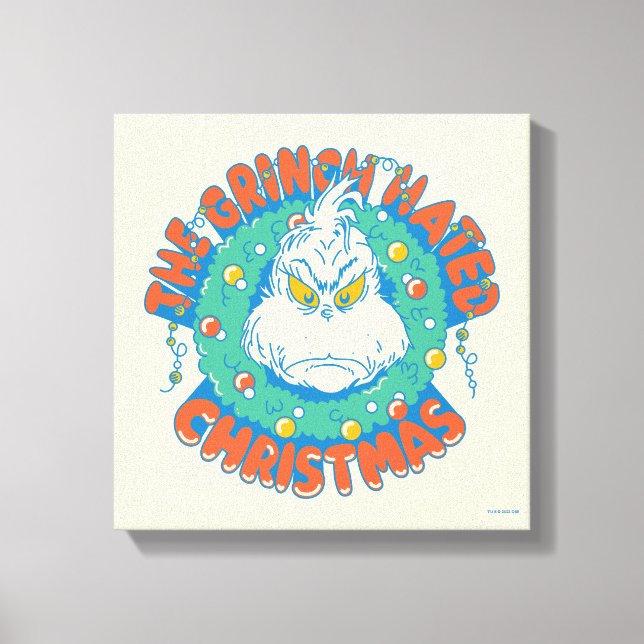 Toile Le Grinch détestait Noël (Recto)