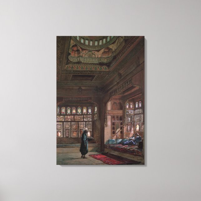 Toile Le Harem de Sheikh Sadat, Le Caire, 1870 (Recto)