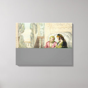 Toile Le harem, plaquent 1 des 'illustrations de