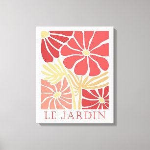 Toile Le Jardin Boho Fleurs