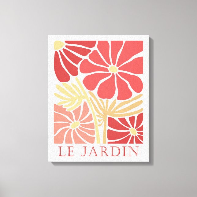 Toile Le Jardin Boho Fleurs (Recto)