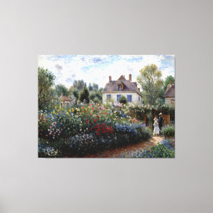 Toile Le jardin de l'artiste à Argenteuil