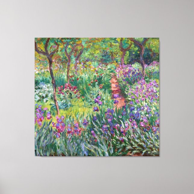 Toile Le jardin de l'artiste à Giverny par Claude Monet (Recto)
