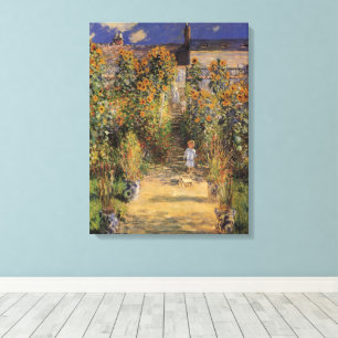 Toile Le jardin de l'artiste à Vetheuil par Claude Monet