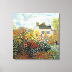 Toile Le Jardin de Monet à Argenteuil