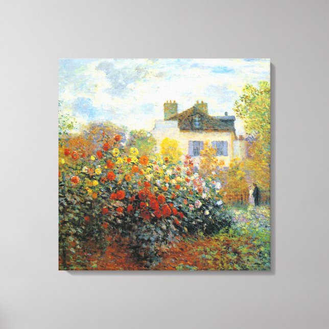Toile Le Jardin de Monet à Argenteuil (Recto)
